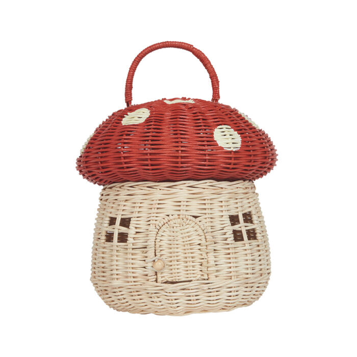 OlliElla-Rattankorb-Mushroom-Basket-Red-02