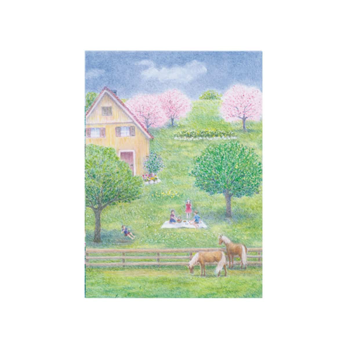 Kunstkarte-Monika-Speck-Pferde-beim-Grasen-10,5x14,8cm.jpg