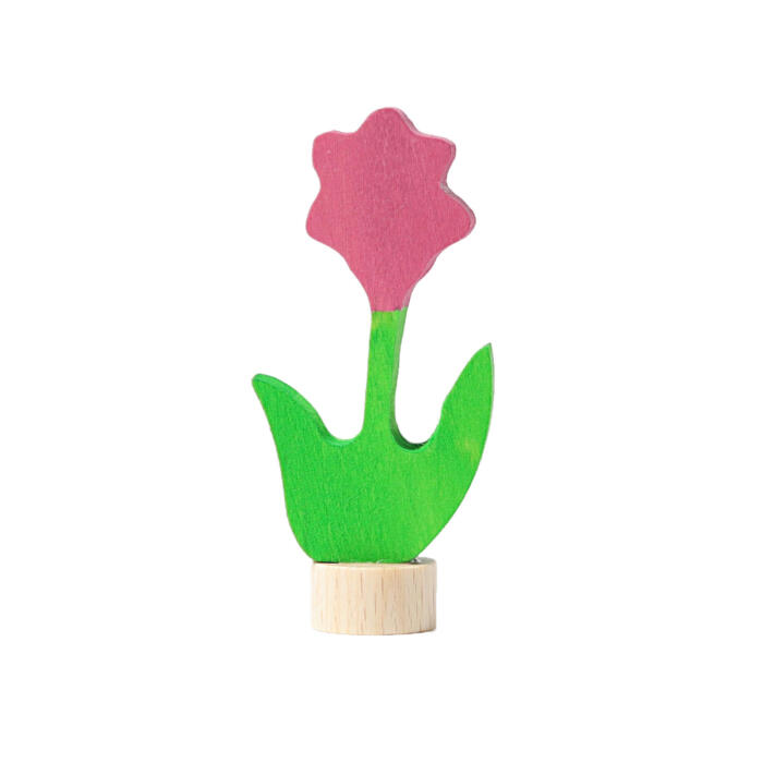 Grimms-Steckfigur-rosa-Blume