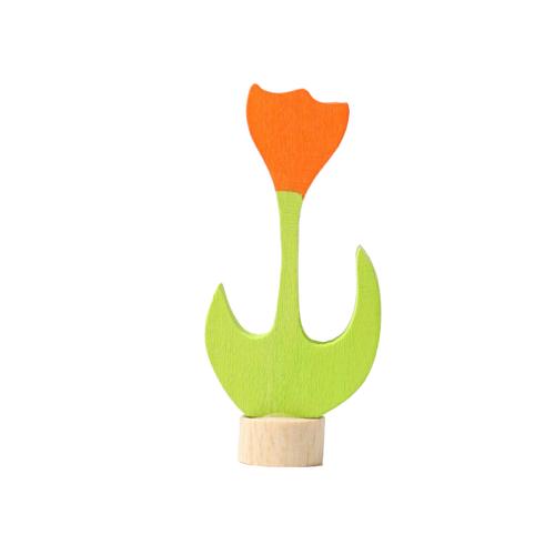 Grimms-Steckfigur-orange-Tulpe